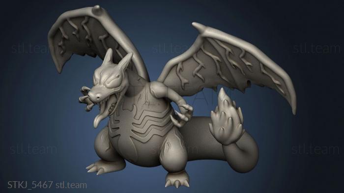 3D model Venom Pokemon scrazyone charizard (STL)