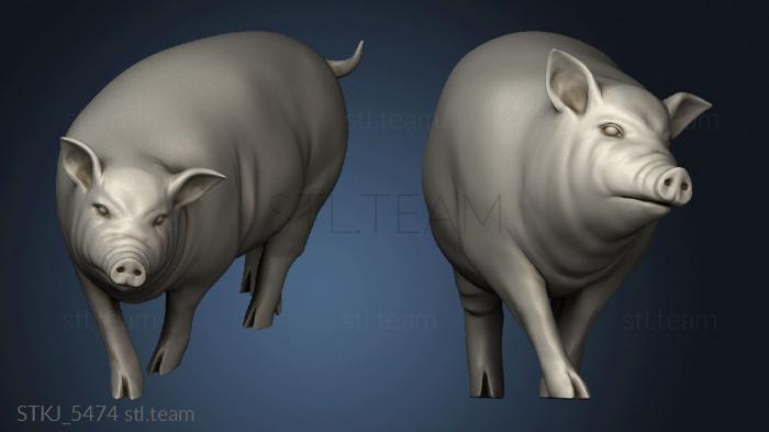 3D model Village Animal Pig (STL)