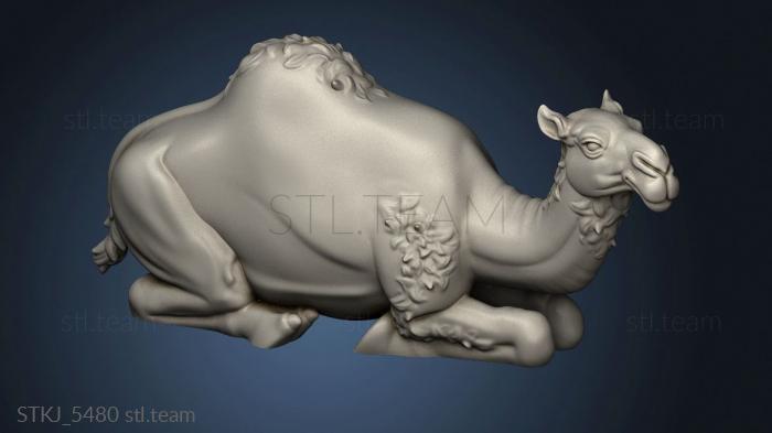 3D model CAMEL NAKED SITTING (STL)