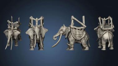 3D model War Elephant (STL)