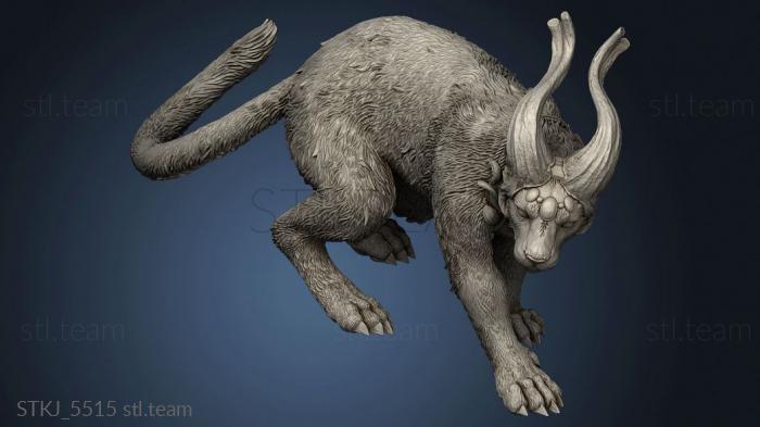 3D model White Werewolf The Lightning Cat (STL)