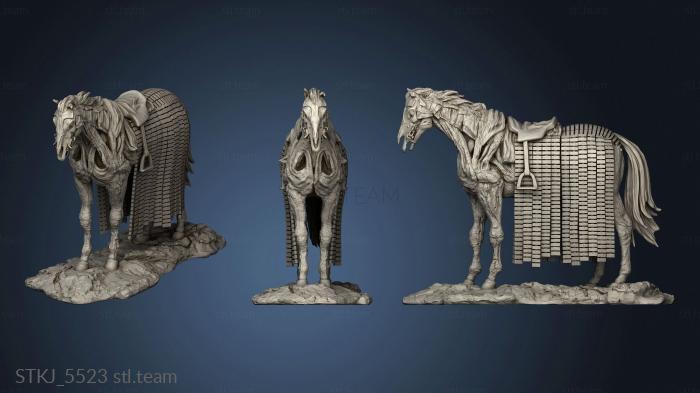 3D model Wight Horse King the Night battle stue (STL)