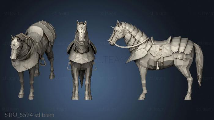 3D model wild animals rigged Horse Tattoo Creator (STL)