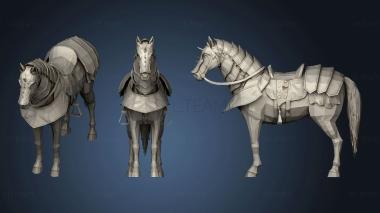 3D model wild animals rigged Horse Tattoo Creator (STL)