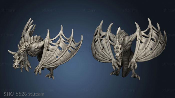 3D model winged horror rider (STL)