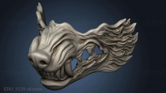 3D model wolf mask (STL)