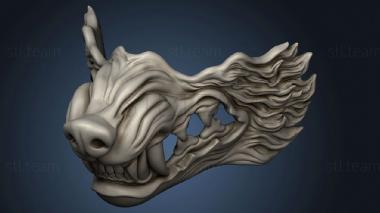 3D model wolf mask (STL)