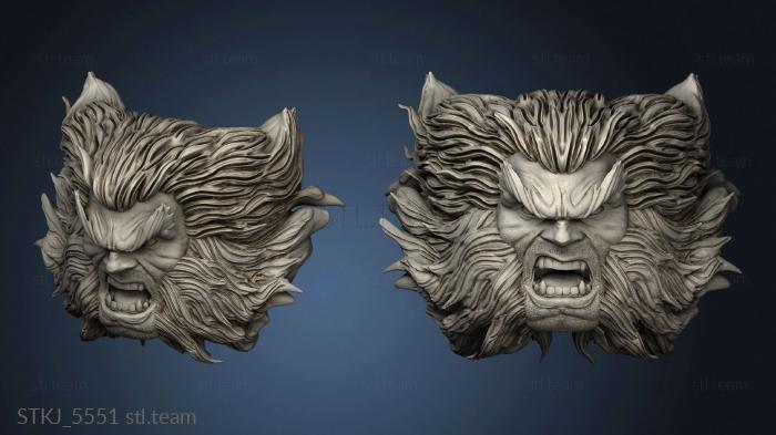 3D model Wolverine Cabeza (STL)