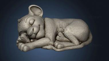 3D model simba sleep (STL)