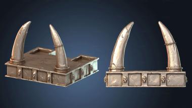 3D модель Игровые предметы Abyssal Алтарь Базовые кости (STL)