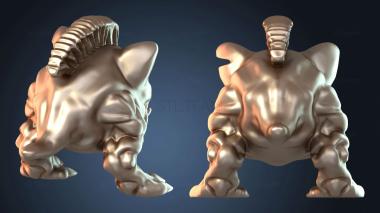 3D модель Возраст Орки Гоблин Мяугриб Вышибала Кот Сквиг (STL)