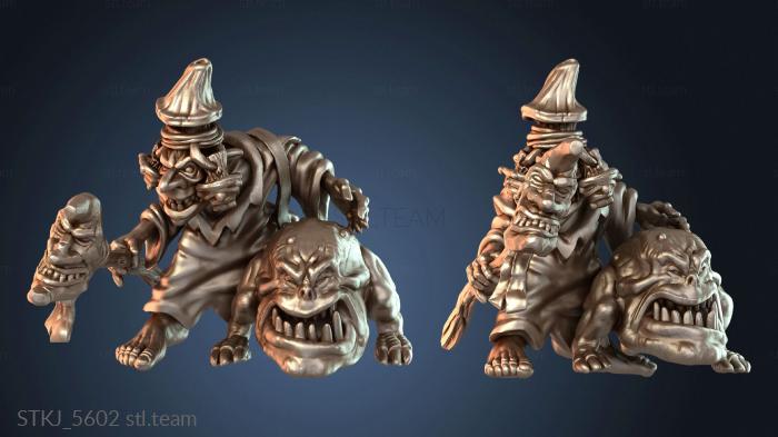 Статуэтки животных Грибной шаман Age Orks с питомцем-вышибалой