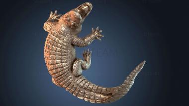 3D модель Нападение американского аллигатора (STL)