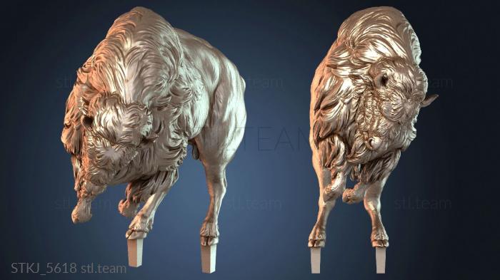 Статуэтки животных Атака американского бизона