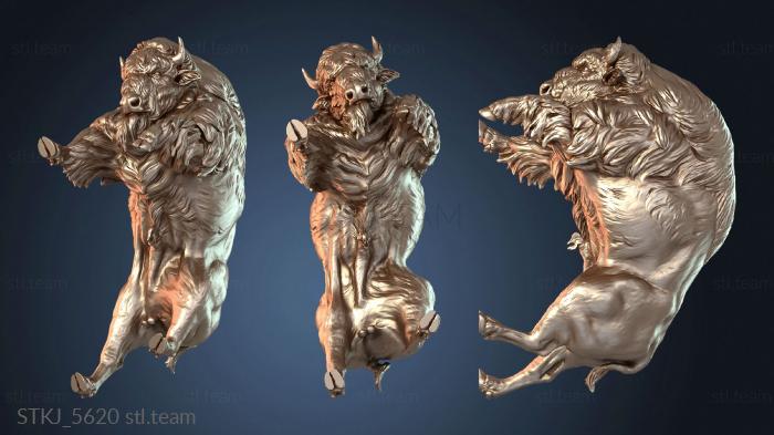 Статуэтки животных Американский бизон бой юный