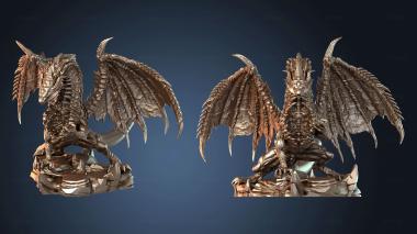 3D модель Andelig Psychic Purple Dragon A (STL)