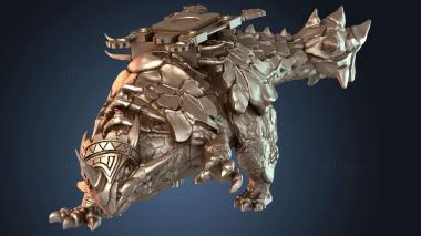 3D модель Молодой анкилозавр (STL)