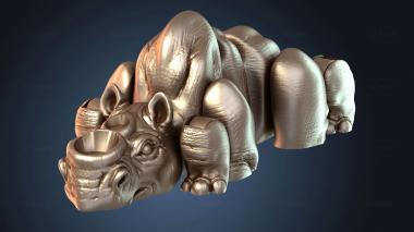 3D модель Бронированный носорог Непреклонный (STL)