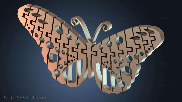 Статуэтки животных Артикулированная бабочка Ремикс