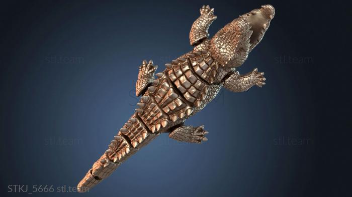 Статуэтки животных Сочлененный крокодил Крокодил