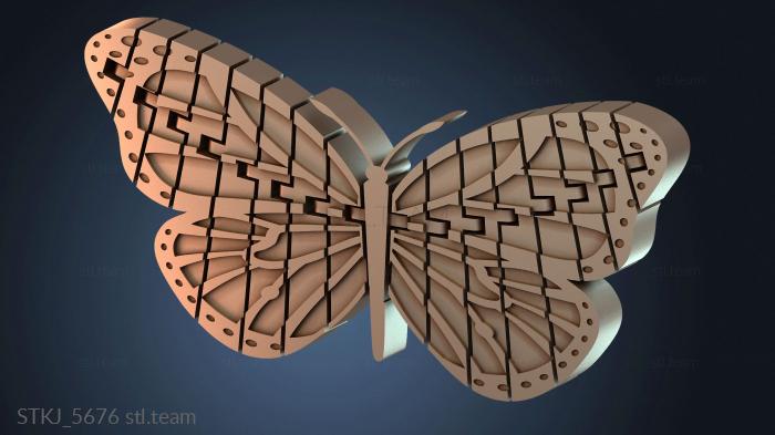 Статуэтки животных Сочлененные слои монарха