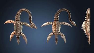 3D model Articulating Plesiosaur (STL)
