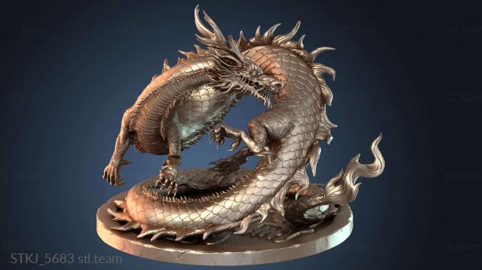 Статуэтки животных Скульптура азиатского дракона