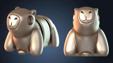 3D модель Детеныш капибары (STL)