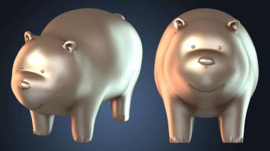 3D модель Медведь Сложенный (STL)