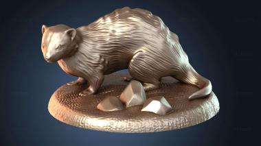 3D model Beast Ferret Action (STL)