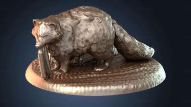 3D модель Зверь Енот Повседневный (STL)