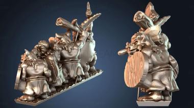 3D model Beastfolk Clan Warrior (STL)