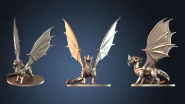 3D model Blue Dragon Young (STL)