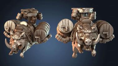 3D модель Boar Beer Mount Rider (STL)