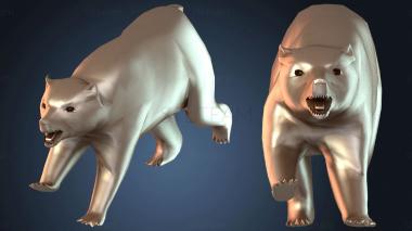 3D модель Бурый медведь (STL)