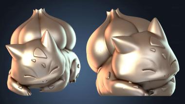 3D model Bulbasaur Sleeping (STL)