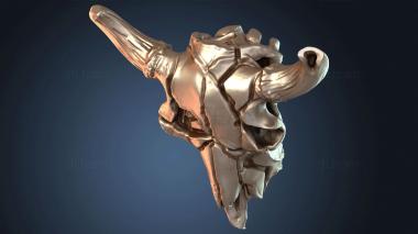 3D модель Свирепый бычий череп (STL)
