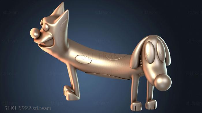 Статуэтки животных CatDog Bookshelf