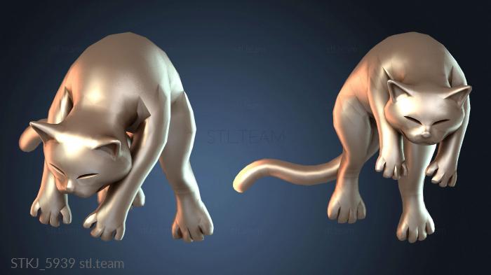 Статуэтки животных Cats Draped Over Shoulders Shoulder