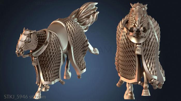 Статуэтки животных Глава Восточная Лошадь А