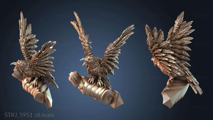 Статуэтки животных Харон с вороном