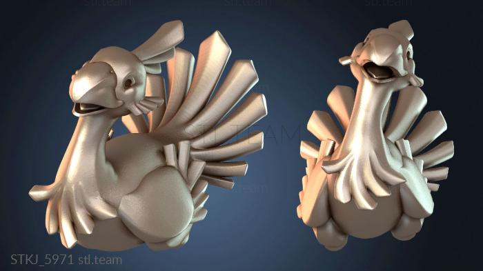 Статуэтки животных Чокобо