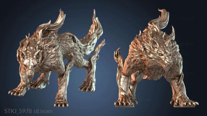 Статуэтки животных Синдервольф Фенрир Омен