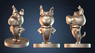 3D модель Комбо Скуби-Ду Ганг со Скрэппи (STL)