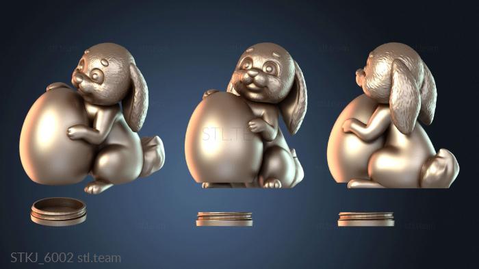 Статуэтки животных Пасхальный кролик с крышкой