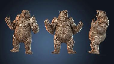 3D модель Корма Шасан Медведь (STL)