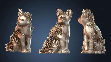 3D model Crystal Cat (STL)