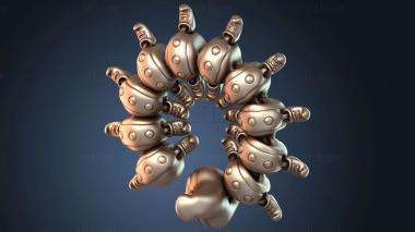 3D model Cute Flexi Caterpillar XL (STL)