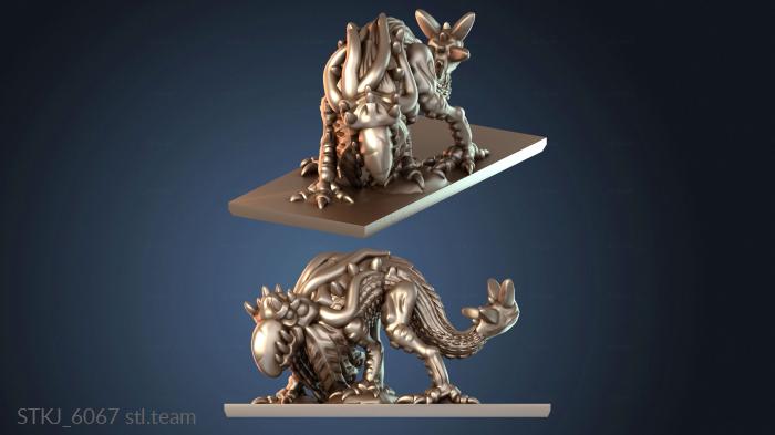 Статуэтки животных Демонический зверь неистовствует