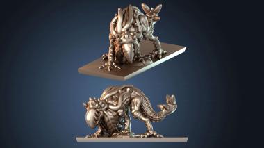 3D модель Демонический зверь неистовствует (STL)